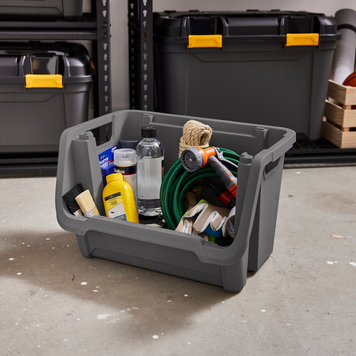 50L Bunker Tough Open Front Storage Tub — Ezy Storage 50L Bunker Tough Open Front Storage Tub — Ezy Storage