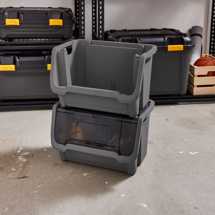 50L Bunker Tough Open Front Storage Tub — Ezy Storage 50L Bunker Tough Open Front Storage Tub — Ezy Storage