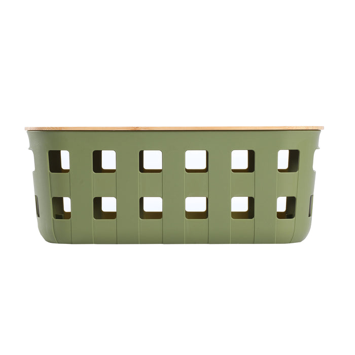 5.6L Aura Bamboo Lidded Basket