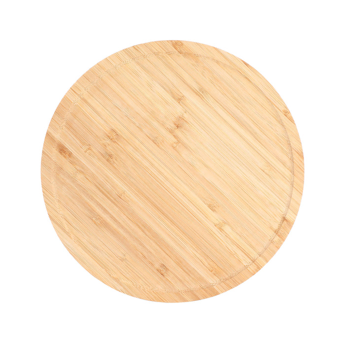 5L Aura Bamboo Lidded Round Basket