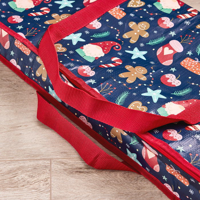 Printed Christmas Roll Wrap Bag