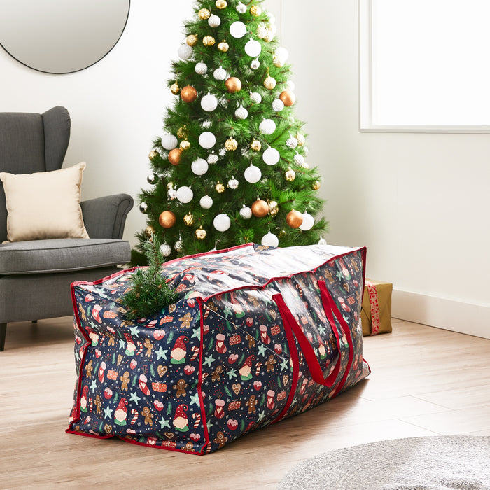 Printed Christmas Tree Carry Bag