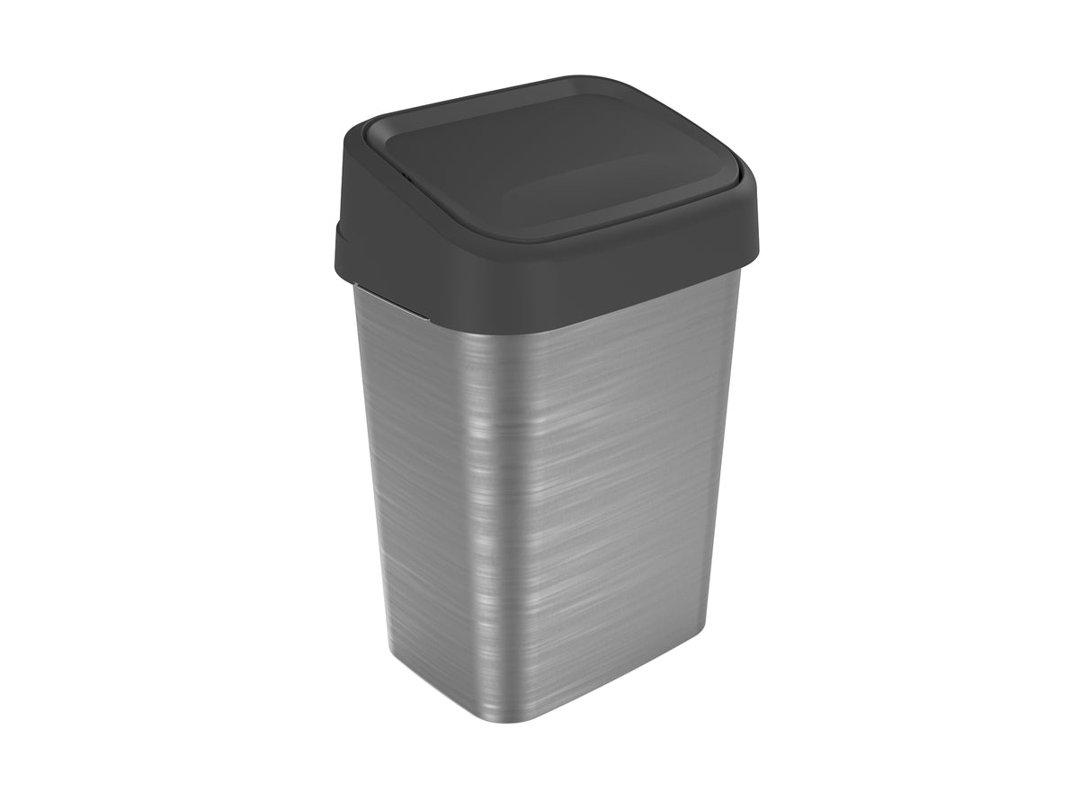 12L Rectangle Swing Lid Bin IML — Ezy Storage
