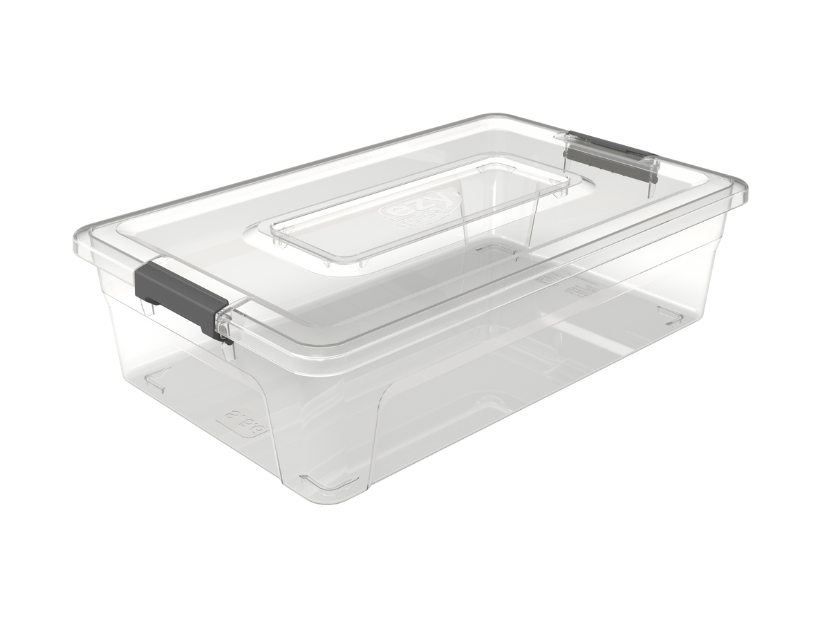 5 Pack 6 1l Clear Omni Storage Boxes | Cyprus