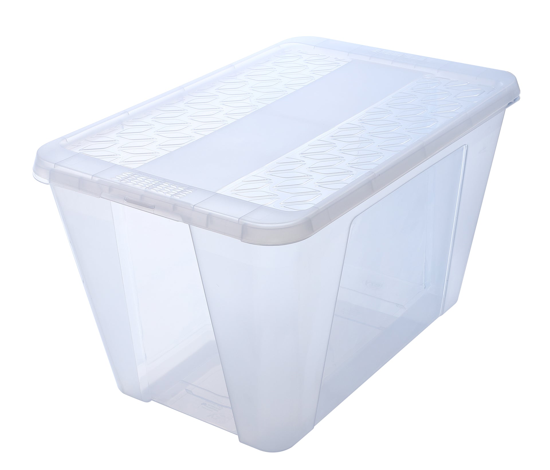 50L Snap Lock Storage Box Clear – Ezy Storage