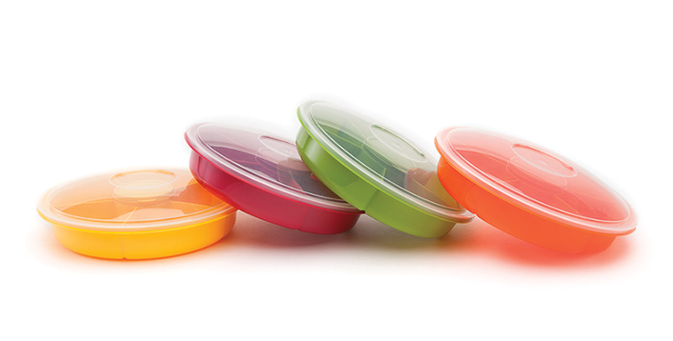 Round Party Tray With Dip Container