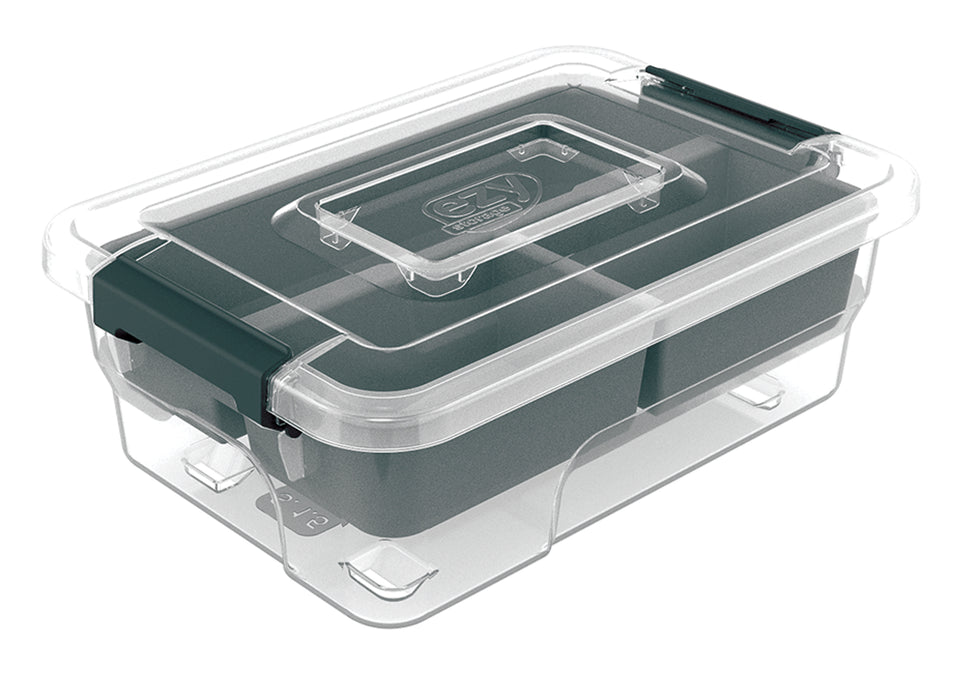 1.5Ltr Sort It Container With Insert Tray Clear