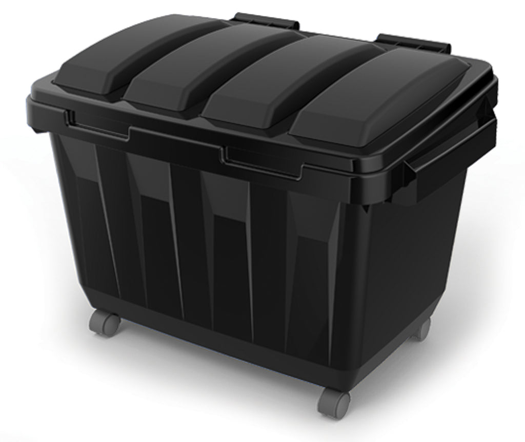 80L Store Away Rolling Bin Pink — Ezy Storage