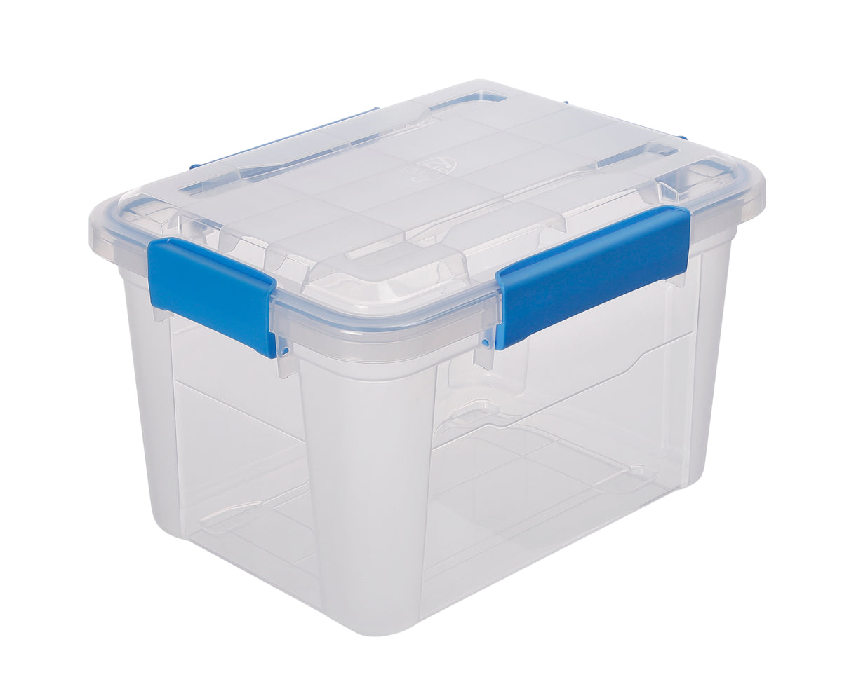 70qt Clear Storage Box with White Lid - Room Essentials™