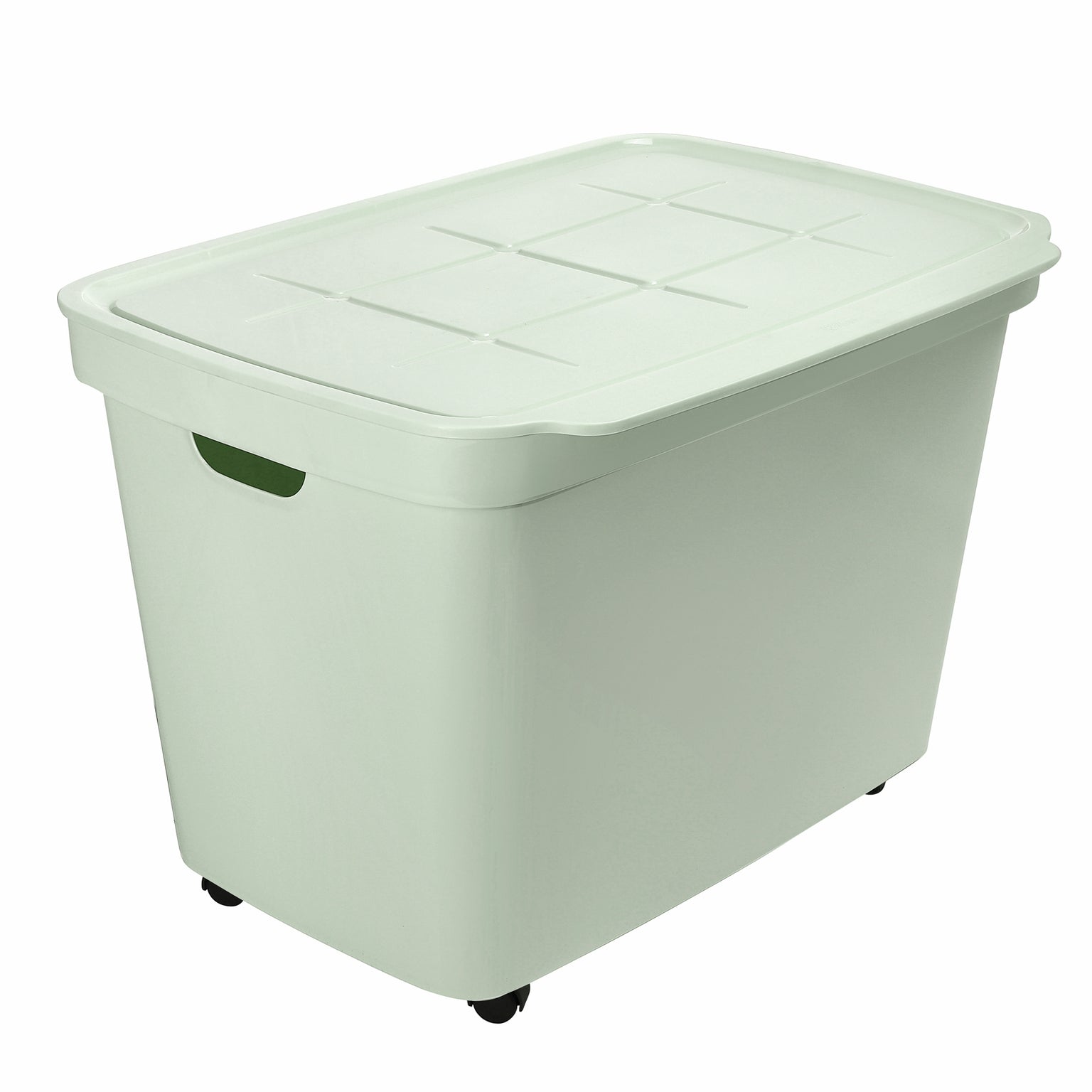 To Store Way 80L Store Away Rolling Bin Green