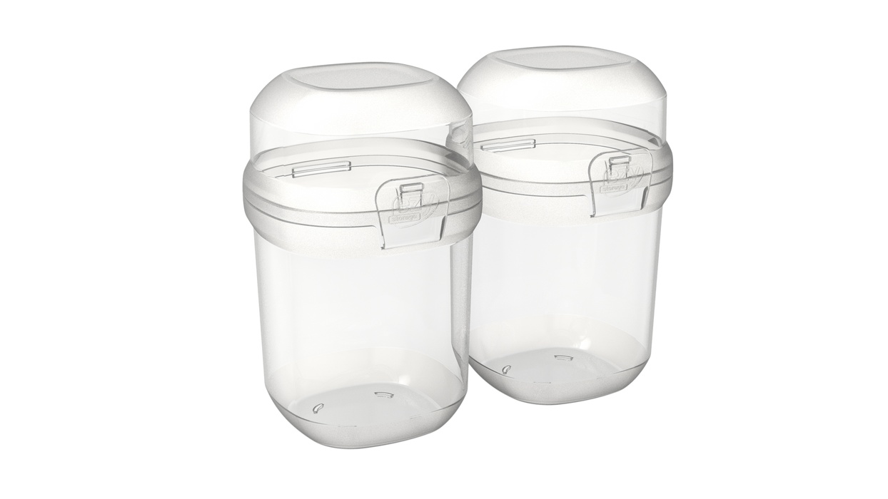 400Ml Tall Snack Container Set Of 2 Value Pack
